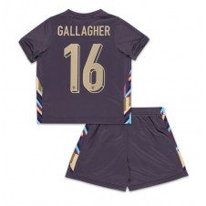 England Conor Gallagher #16 Bortaställ Barn EM 2024 Korta ärmar (+ Korta byxor)